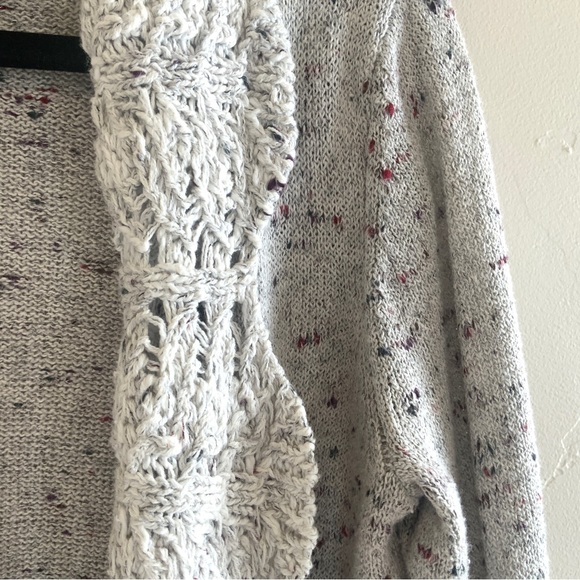 BKE Boutique Open Weave Cardigan Sweater Size Small - Picture 7 of 13